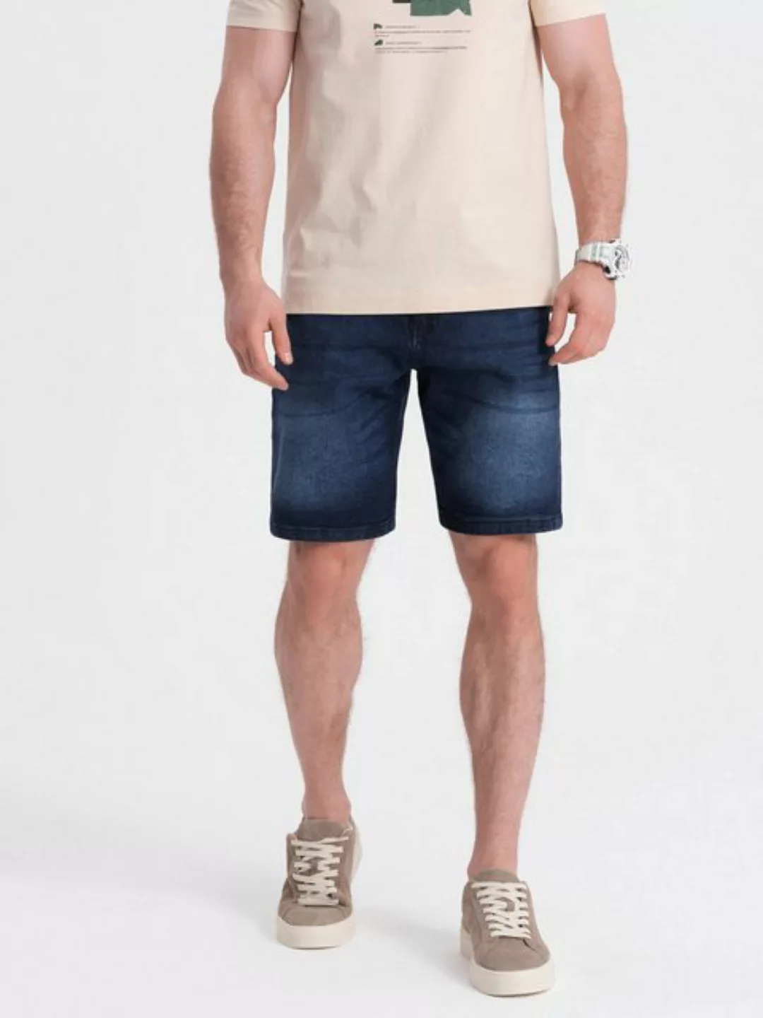 OMBRE Jeansshorts Denim-Shorts für Herren mit dezenten Waschungen günstig online kaufen