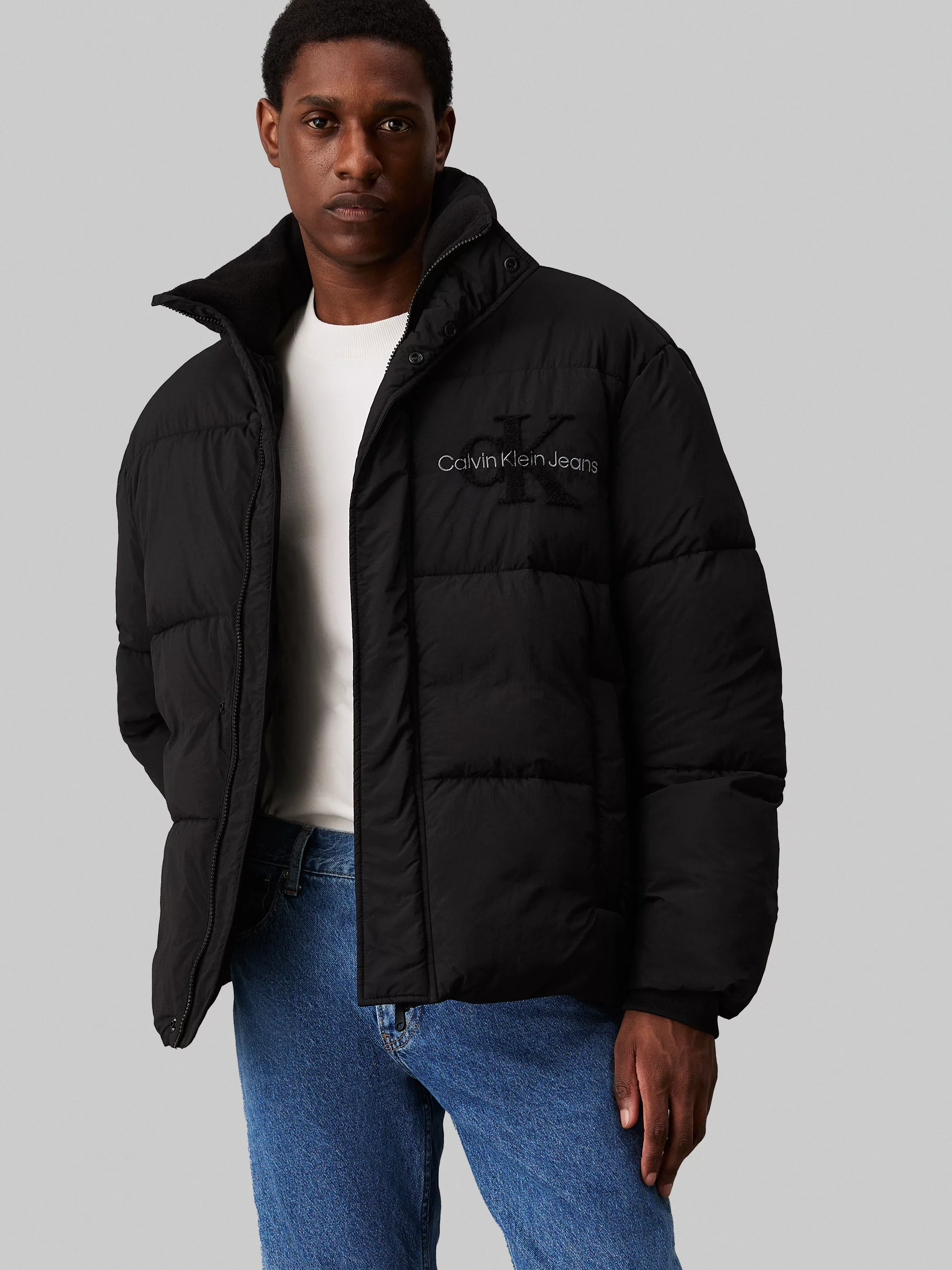 Calvin Klein Jeans Outdoorjacke "CHENILLE PUFFER", mit Logopatch günstig online kaufen