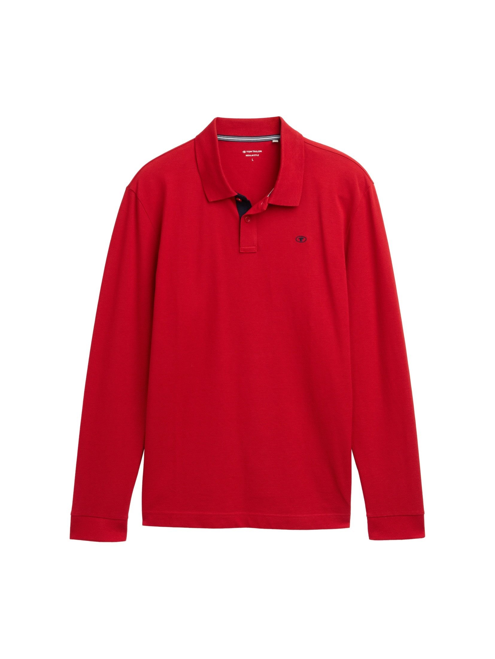 TOM TAILOR Langarm-Poloshirt mit Logo-Stickerei günstig online kaufen