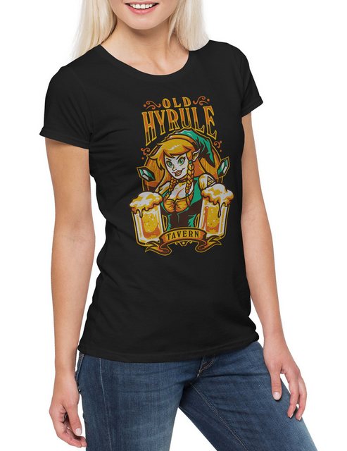 Urban Backwoods Print-Shirt Old Hyrule Tavern I Damen T-Shirt Link Adventur günstig online kaufen