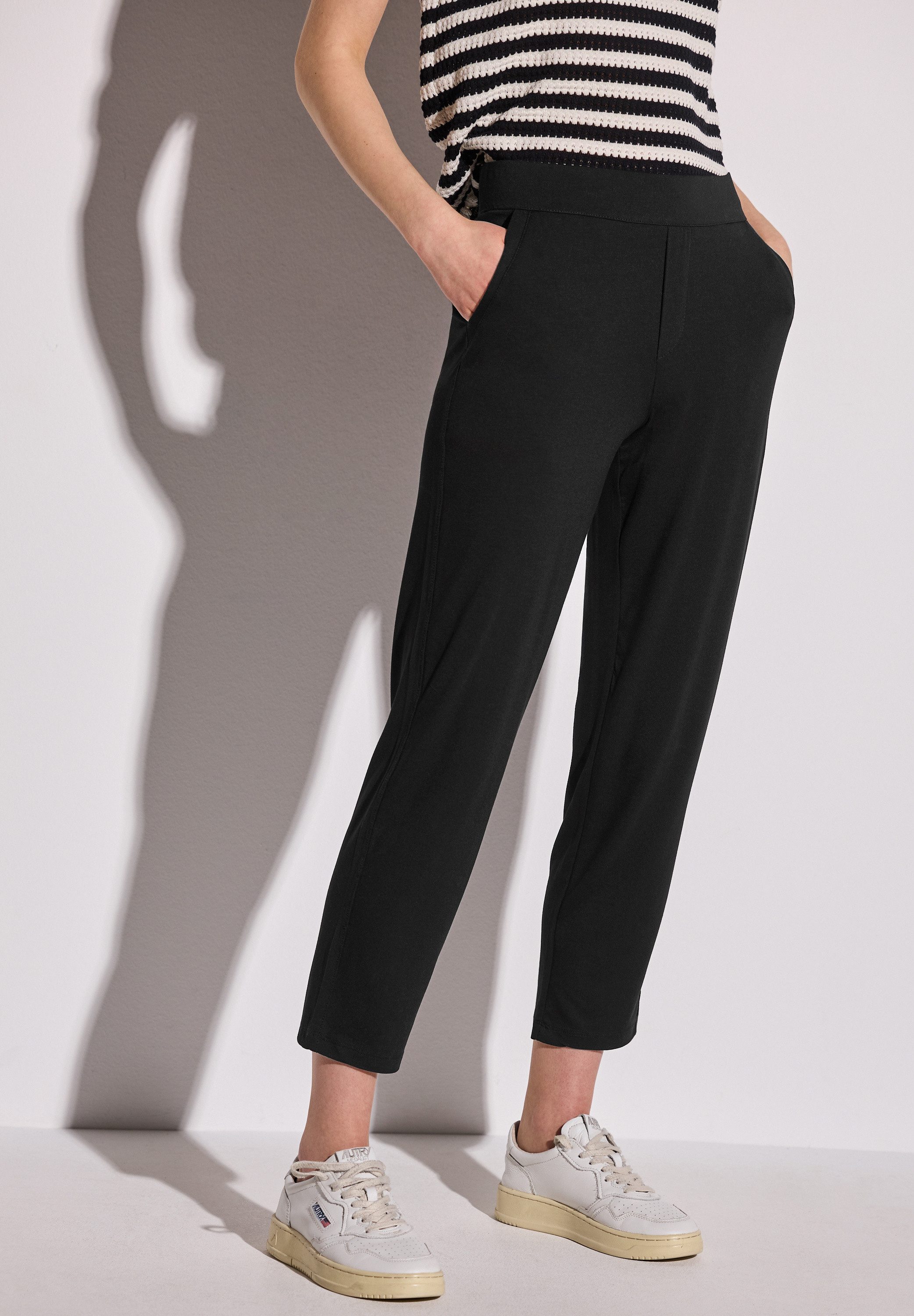 STREET ONE Stoffhose "Style Bonny", Sommerhose mit elastischem Bund günstig online kaufen