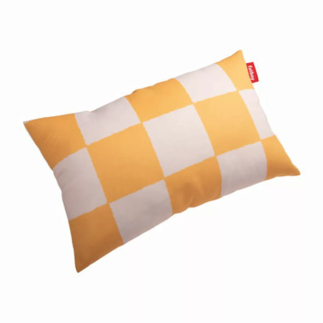 Outdoor-Kissen King OUTDOOR textil gelb / 66 x 40 cm - Fatboy - Gelb günstig online kaufen