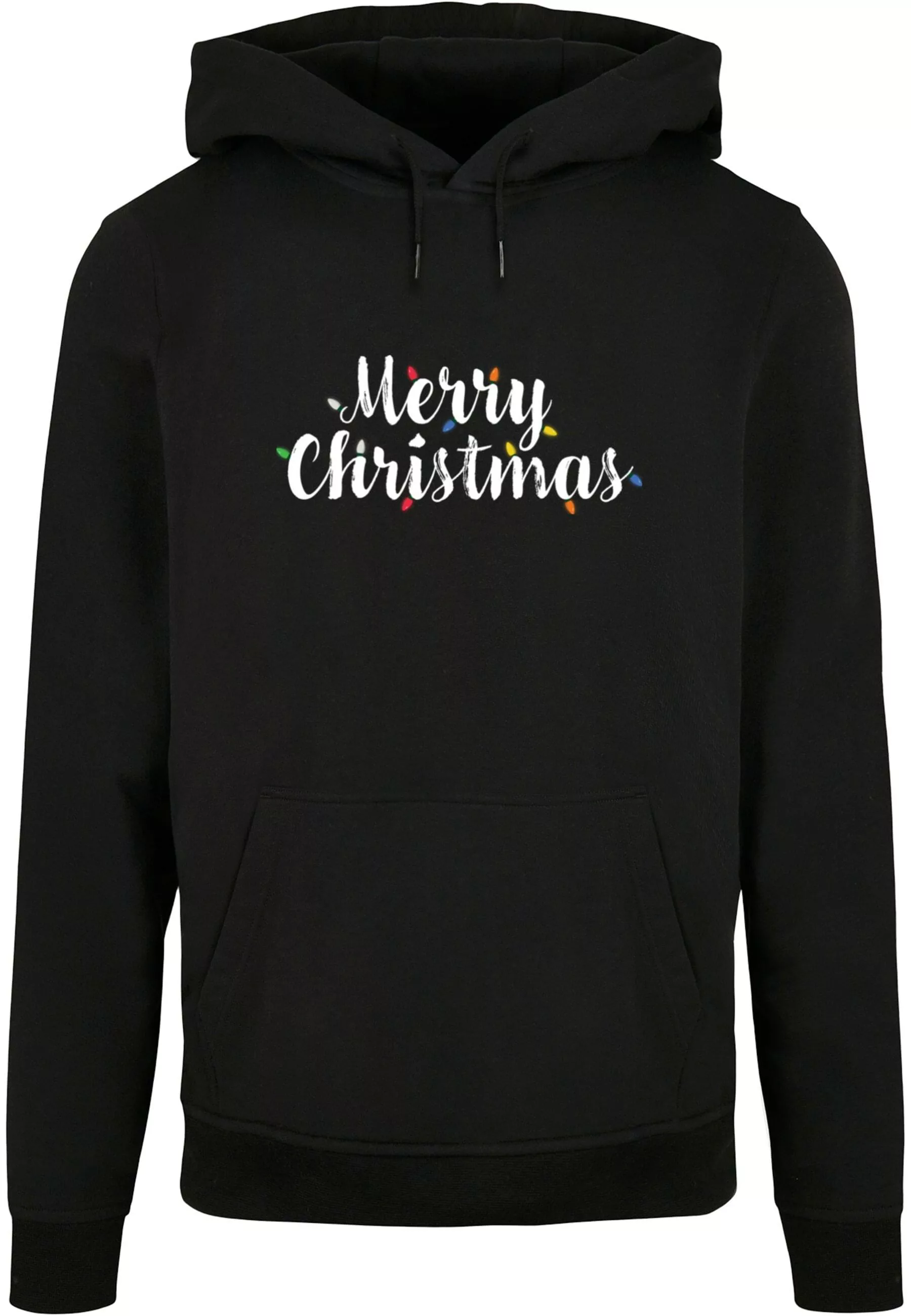 Merchcode Kapuzensweatshirt Merchcode Herren Merry Christmas Lights Basic H günstig online kaufen