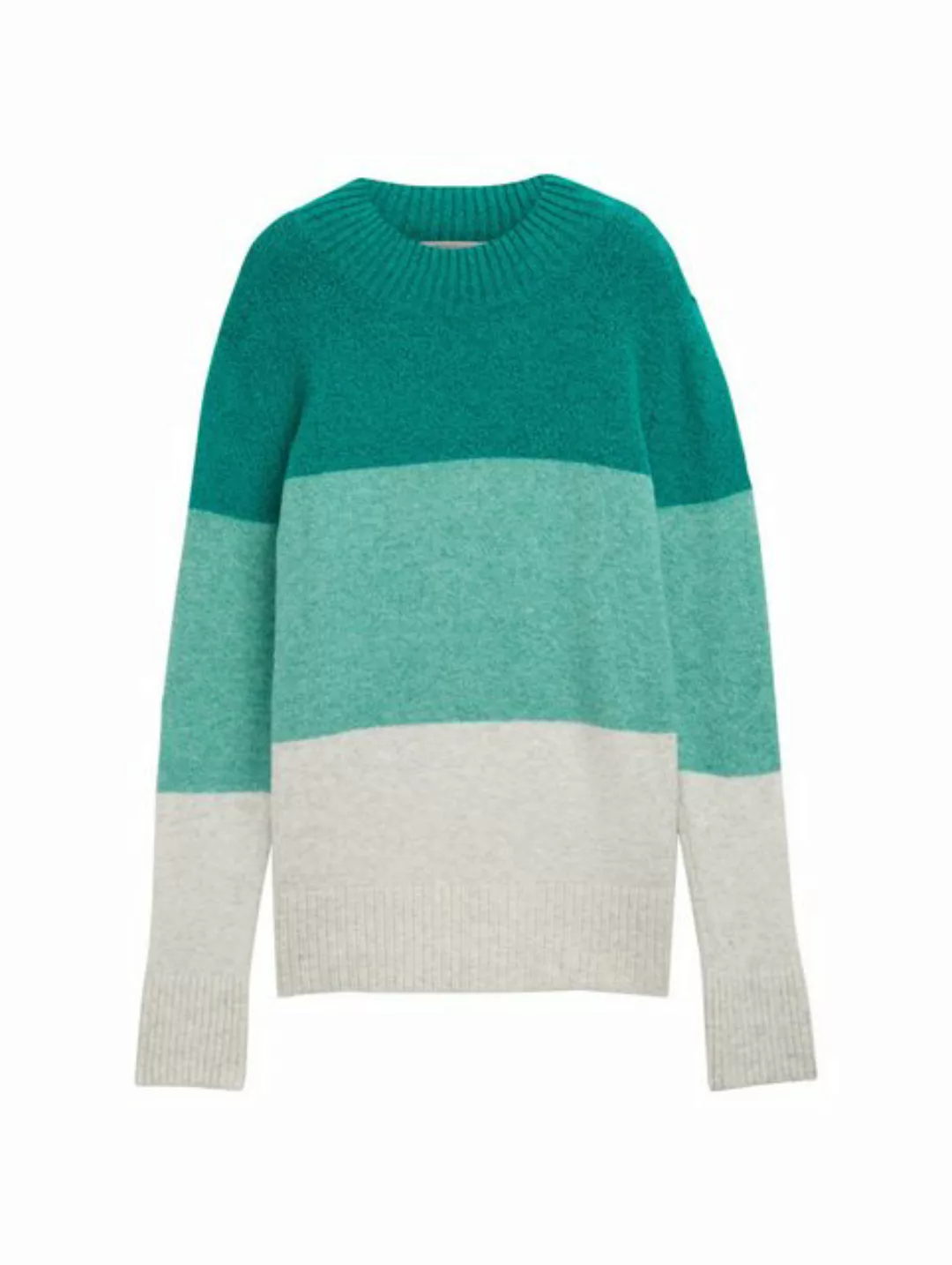 TOM TAILOR Denim Strickpullover mit Colour Blocking günstig online kaufen