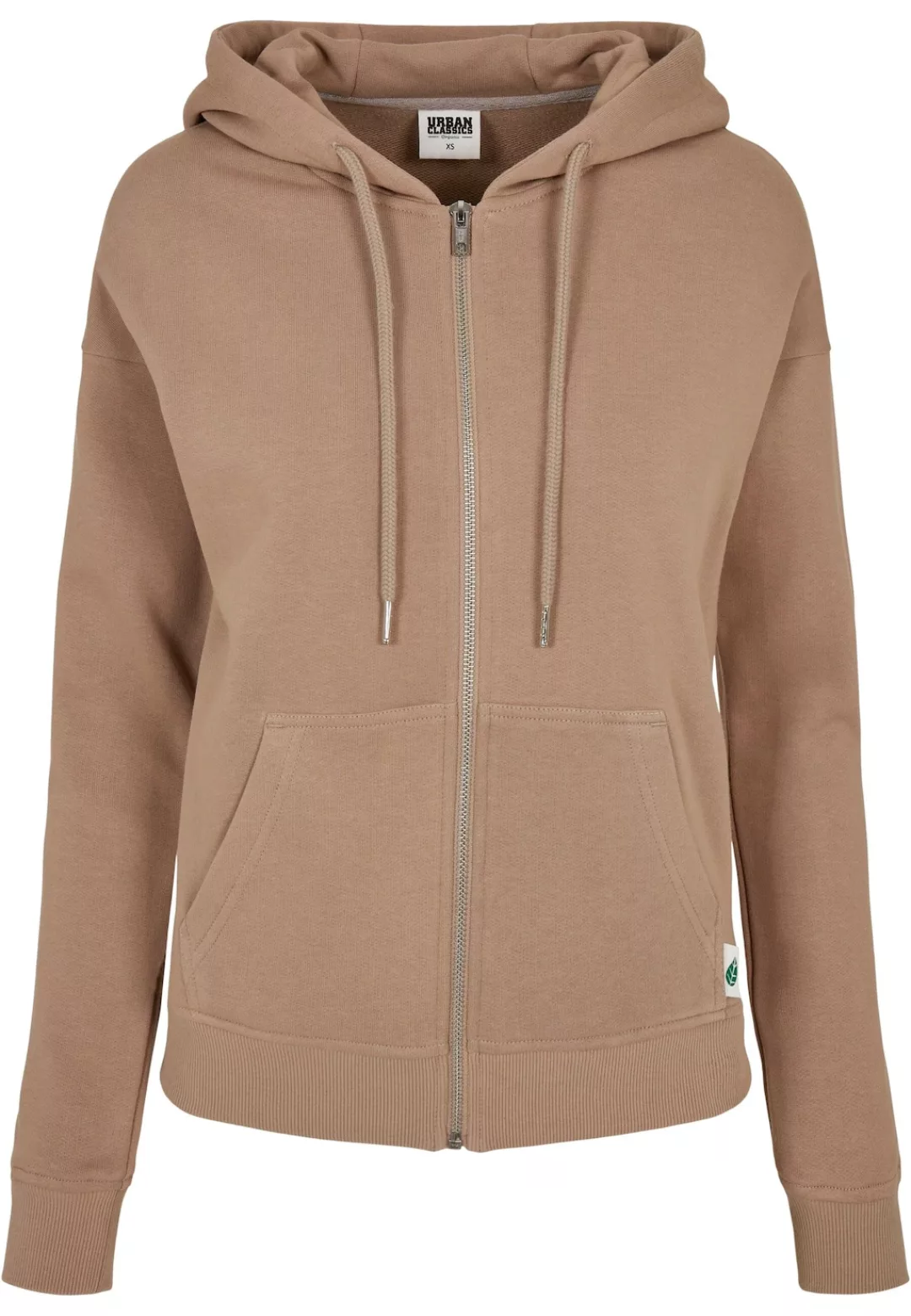 URBAN CLASSICS Sweatjacke "Urban Classics Damen Ladies Organic Terry Zip Ho günstig online kaufen