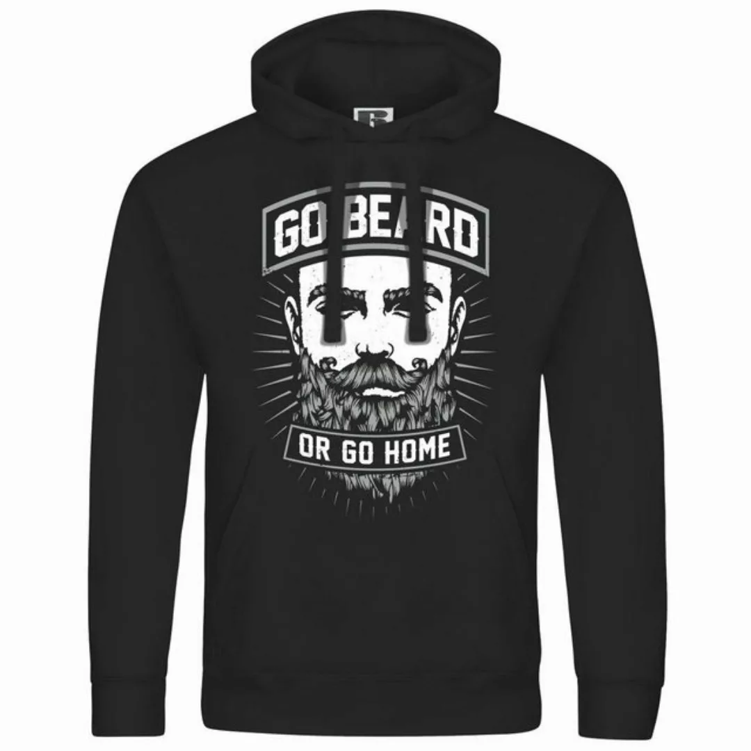 deinshirt Kapuzenpullover Herren Kapuzenpullover Go beard or go home Mit Pr günstig online kaufen