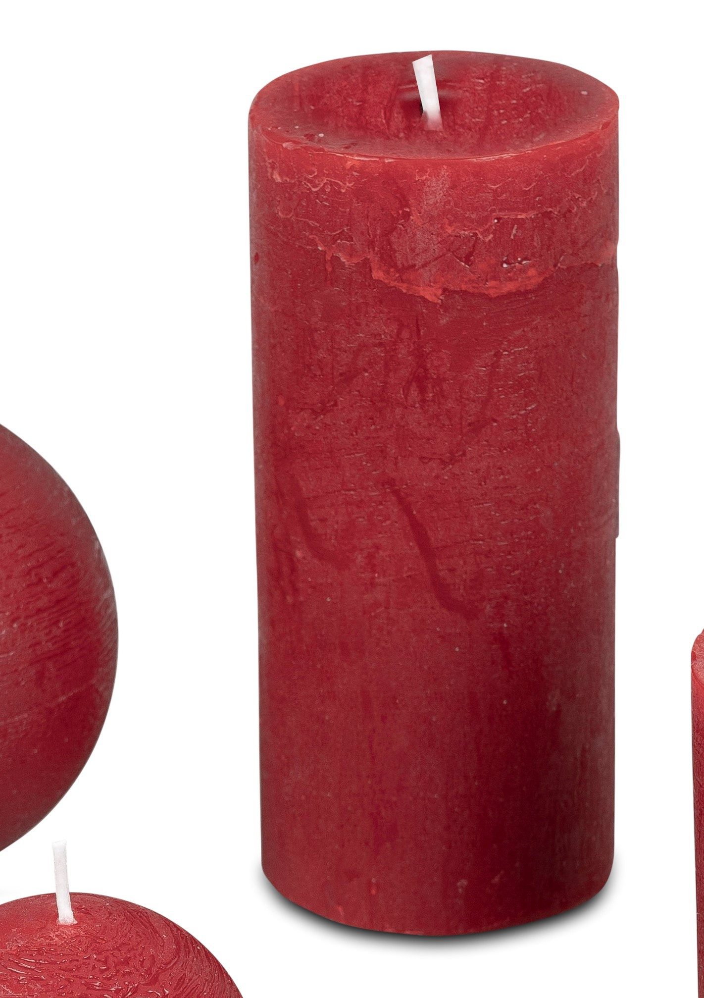 formano Stumpenkerze Antik Red günstig online kaufen