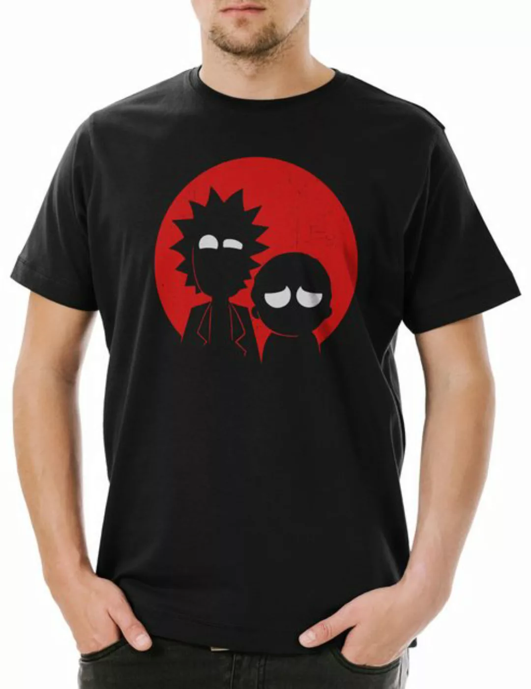 Urban Backwoods Print-Shirt R and M Herren T-Shirt Rick Sanchez Beth And Sm günstig online kaufen