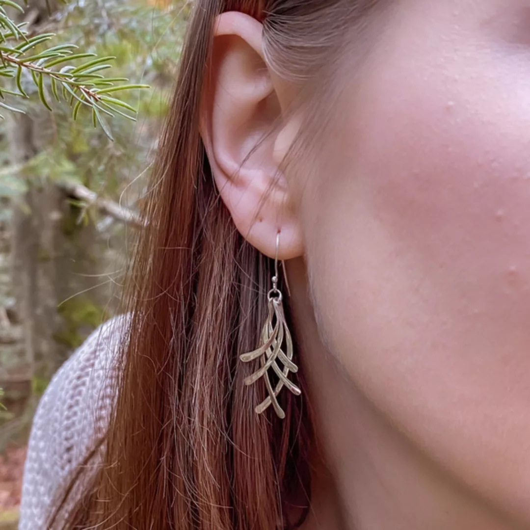 Silber Ohrringe Streifen Kreuzend Fair-trade Und Handmade günstig online kaufen