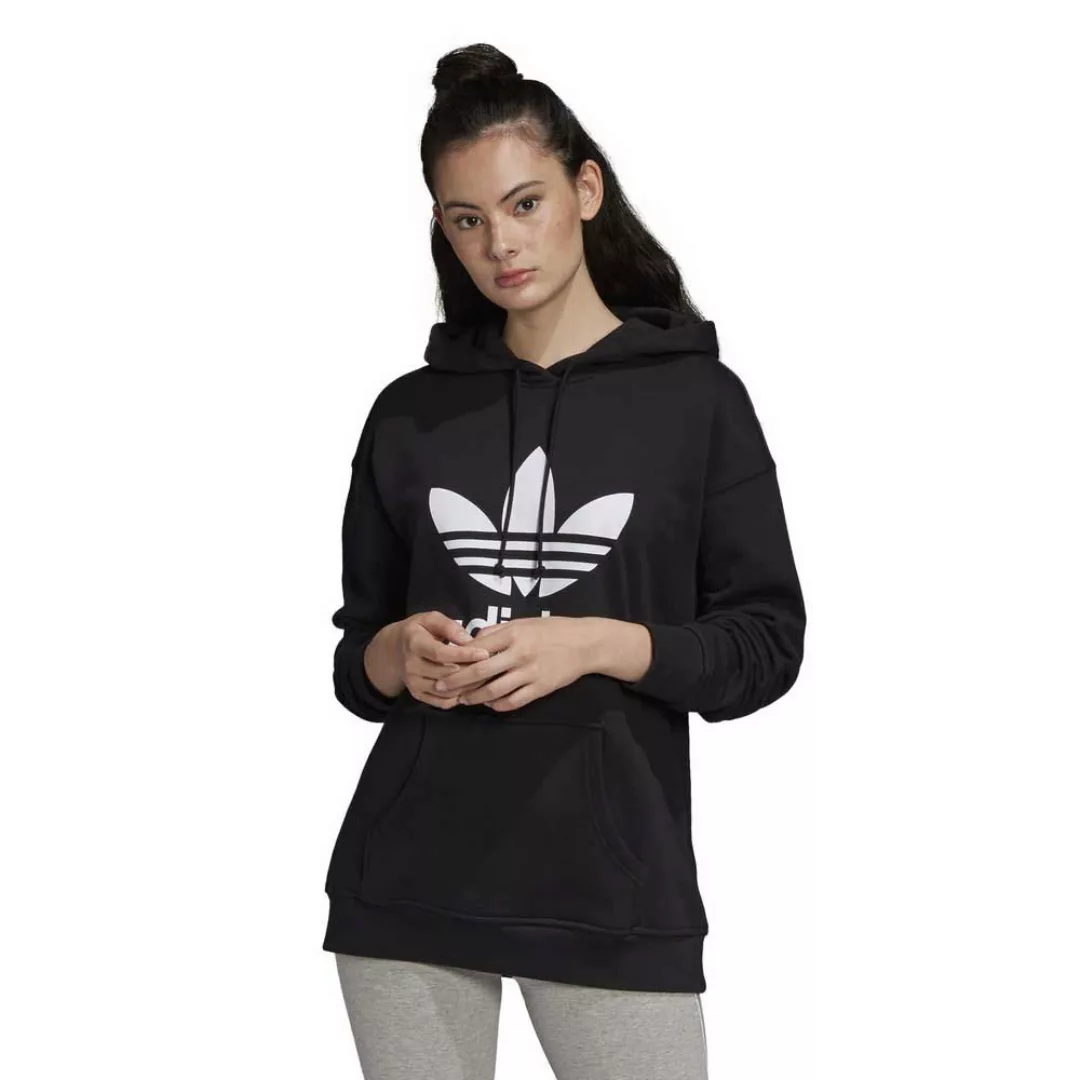 Adidas Originals Trefoil Kapuzenpullover 46 Black / White günstig online kaufen