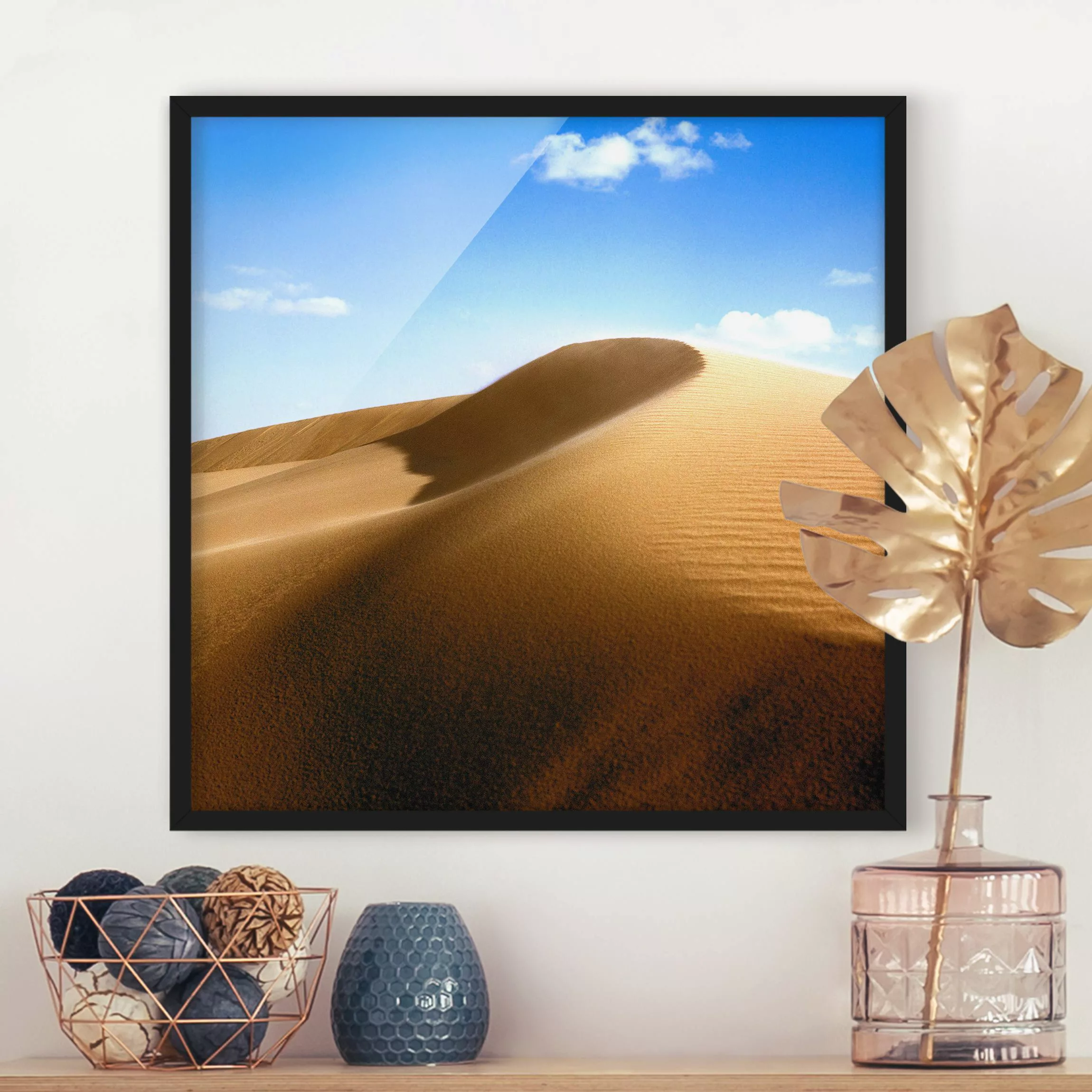 Bild mit Rahmen Natur & Landschaft - Quadrat Fantastic Dune günstig online kaufen