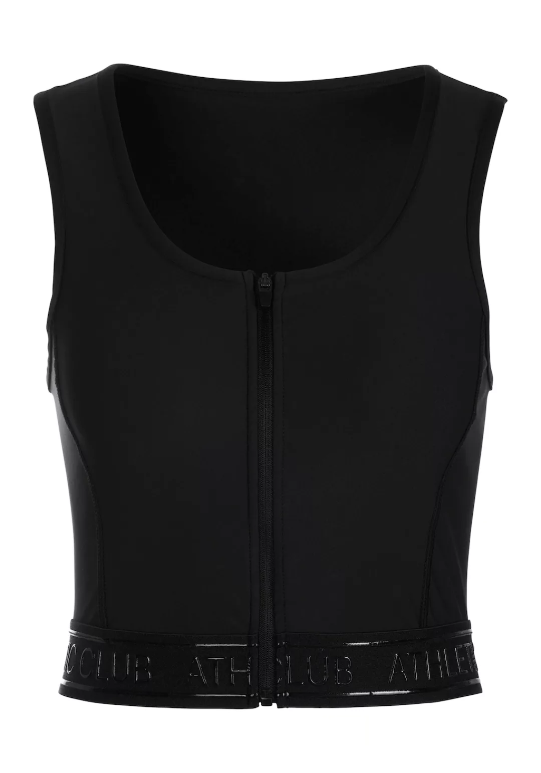 LASCANA ACTIVE Crop-Top "-Sporttop", mit Reißverschluss und Ringerrücken günstig online kaufen