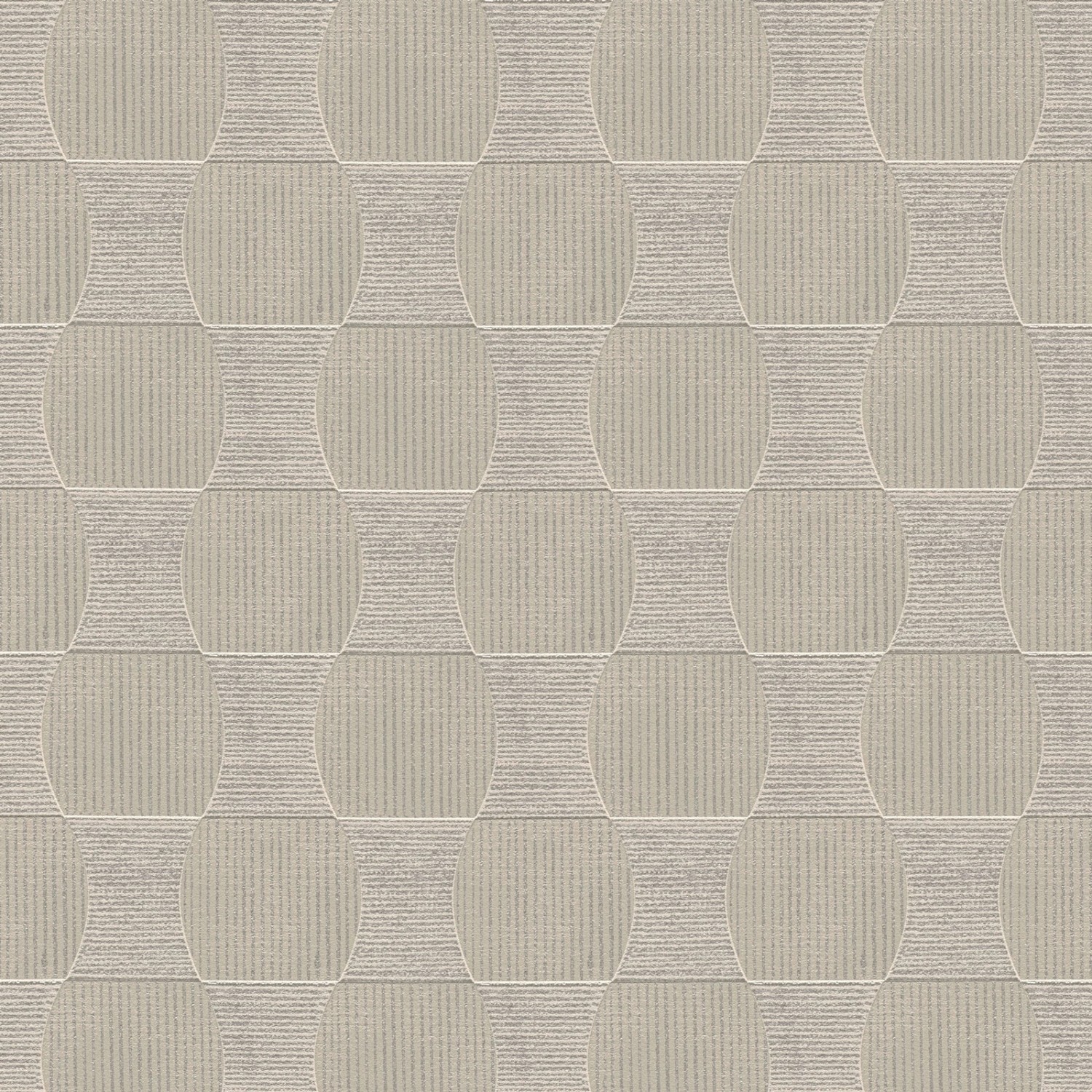 Bricoflor Geometrische Tapete Modern Graue Vliestapete mit Retro Muster im günstig online kaufen