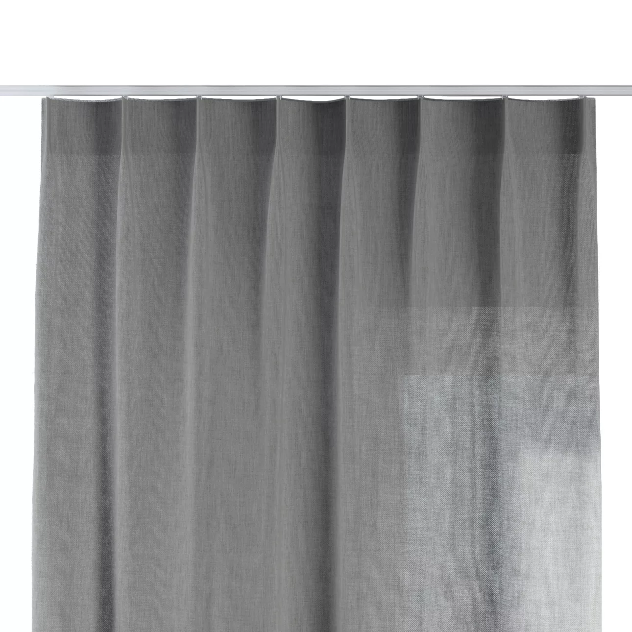Vorhang mit flämischen 1-er Falten, grau, Sensual Premium (144-55) günstig online kaufen