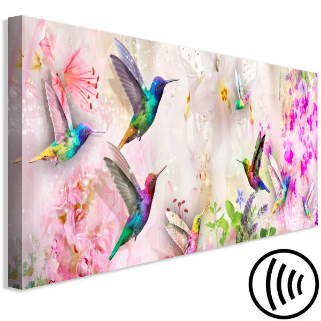 Wandbild Colourful Hummingbirds (1 Part) Narrow XXL günstig online kaufen