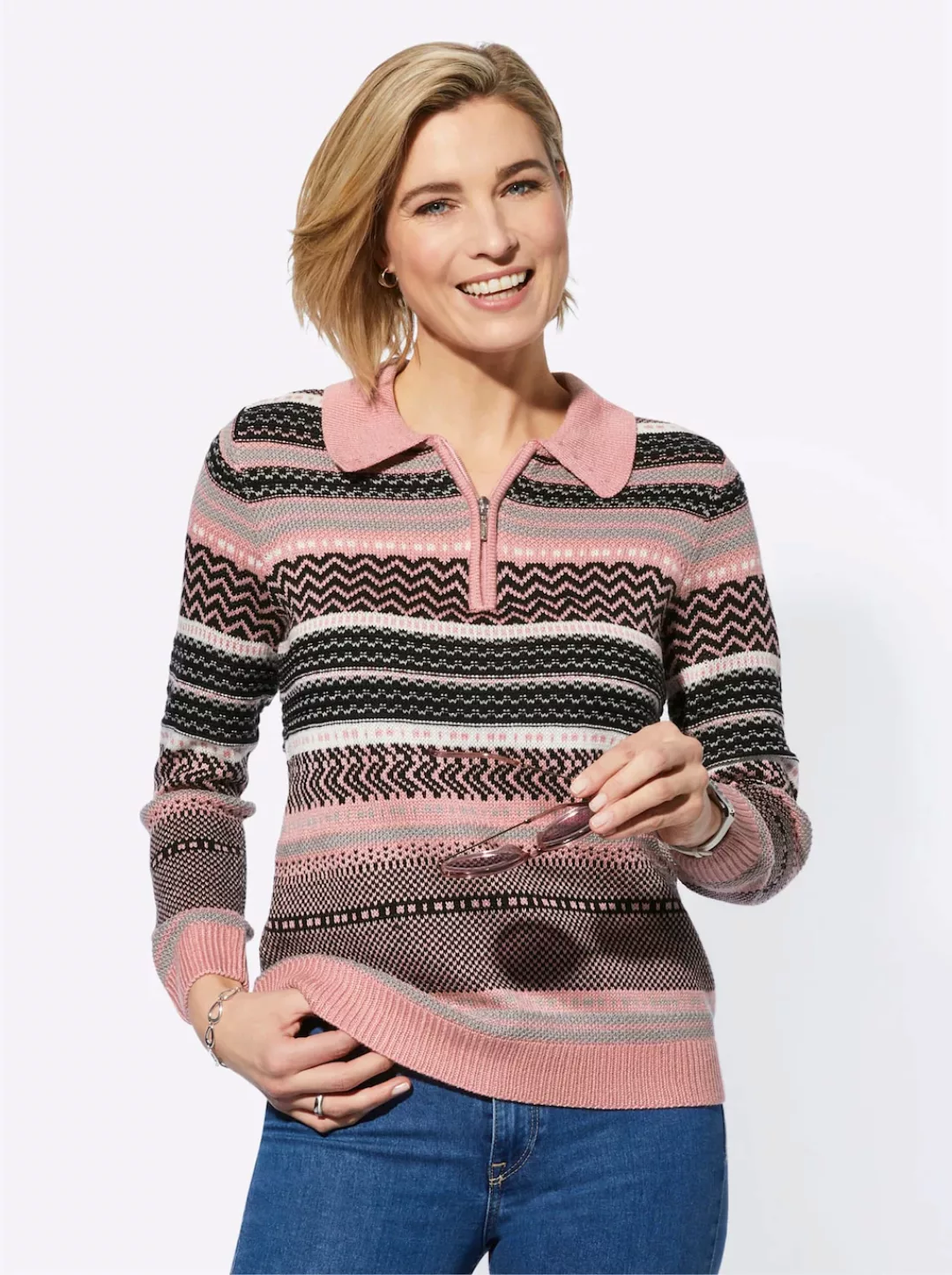 Casual Looks Polokragenpullover "Pullover" günstig online kaufen