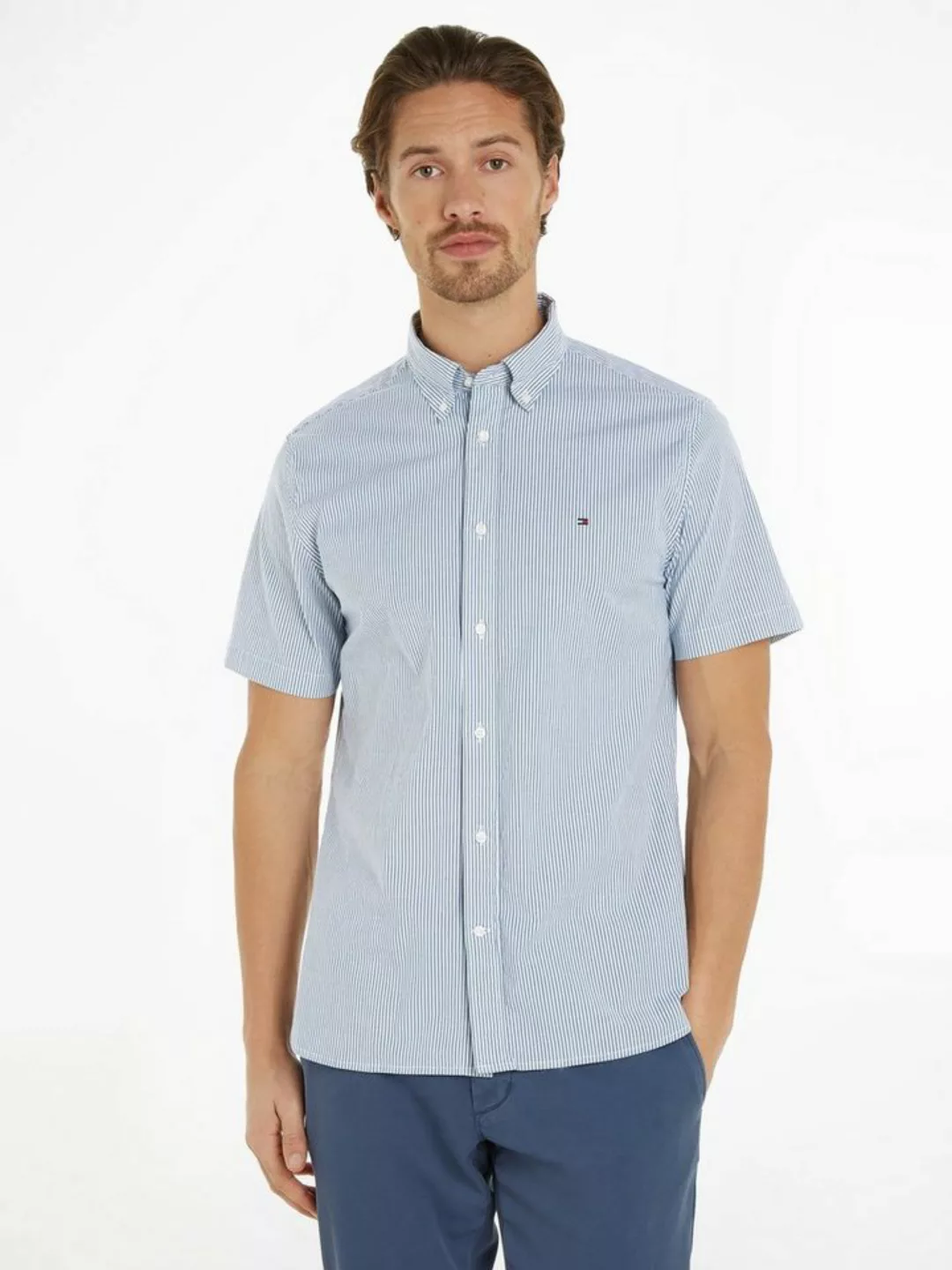 Tommy Hilfiger Kurzarmhemd FLEX MULTI STRIPE RF SHIRT günstig online kaufen