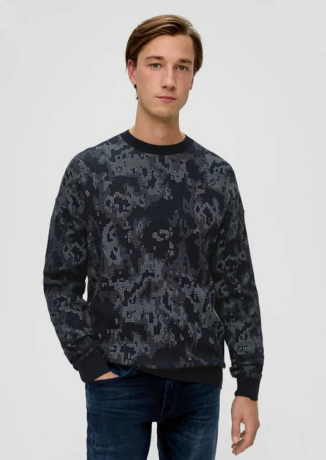 s.Oliver Strickpullover Pullover aus Baumwolle günstig online kaufen