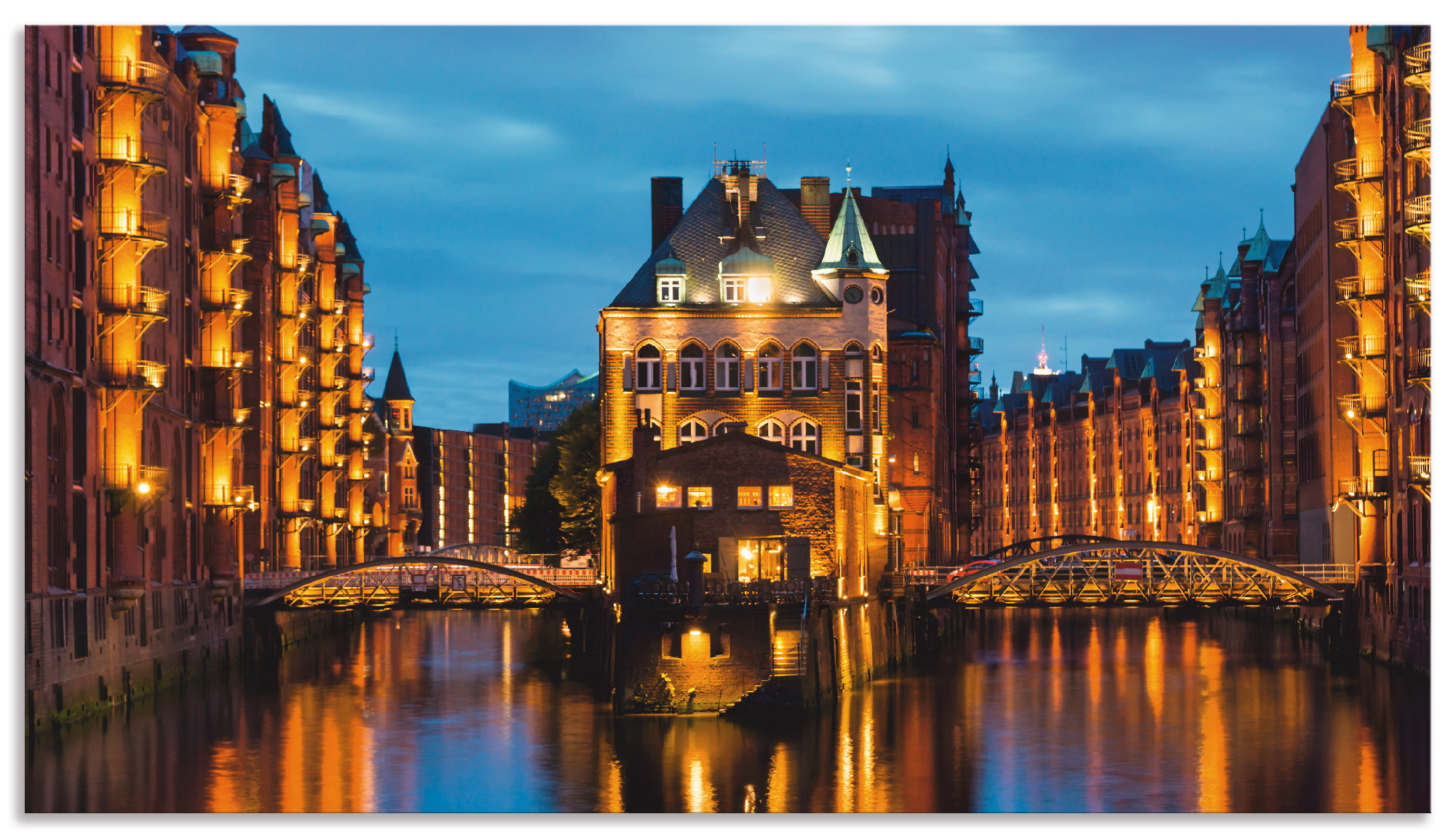 Artland Küchenrückwand »Teil der alten Speicherstadt in Hamburg«, (1 tlg.), günstig online kaufen