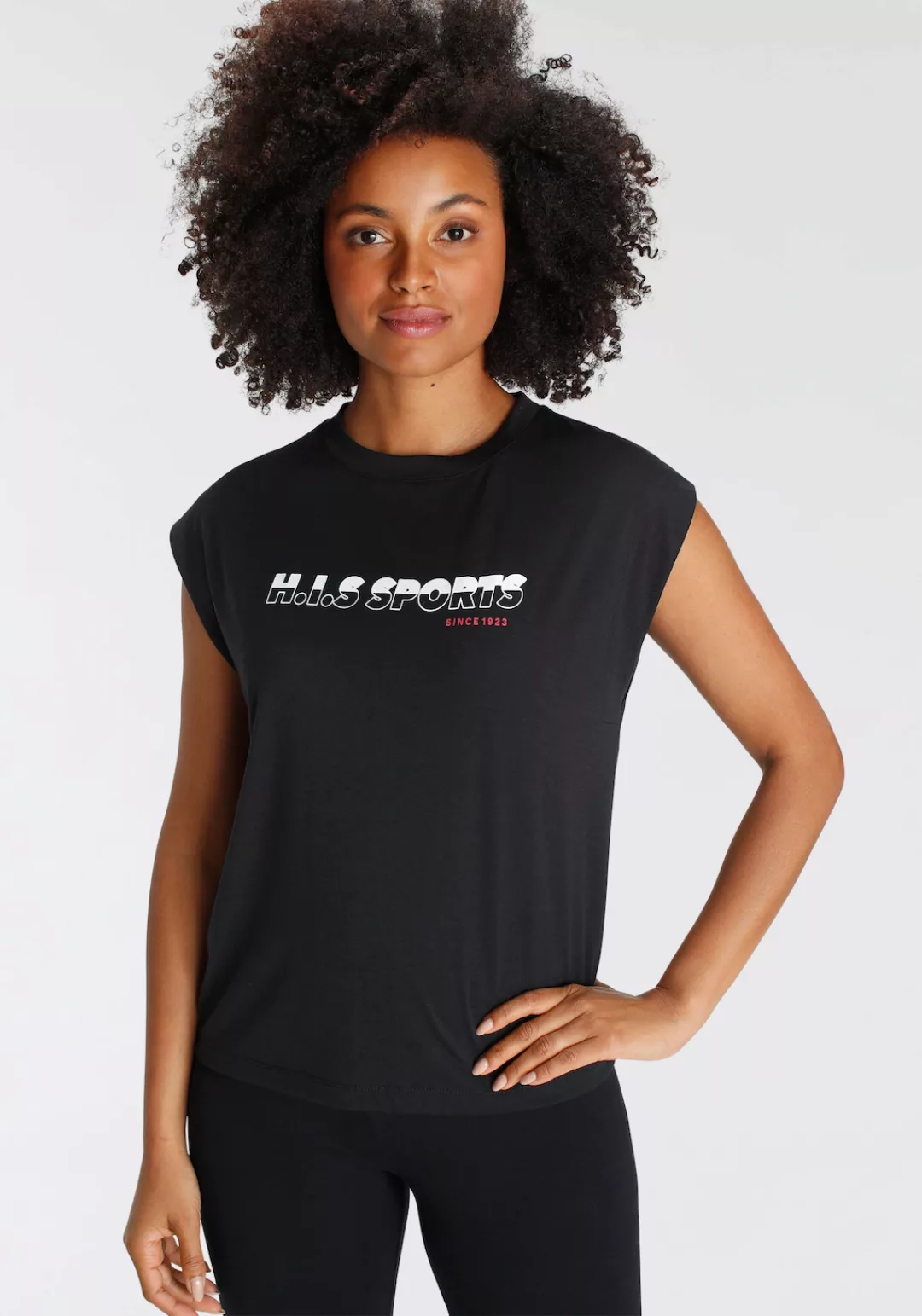 H.I.S T-Shirt, mit zweifarbigem Logo-Print vorne günstig online kaufen