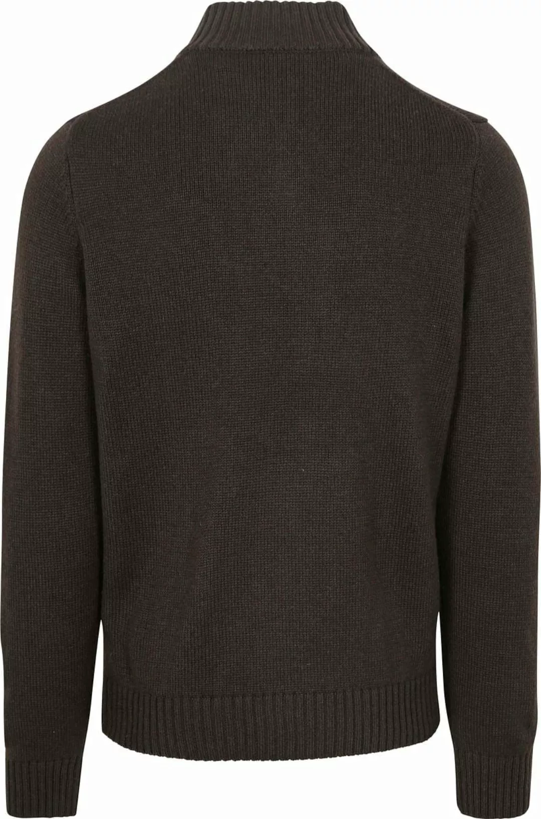 NZA Half Zip Pullover Wool Mix Adan Dunkelbraun - Größe XXL günstig online kaufen