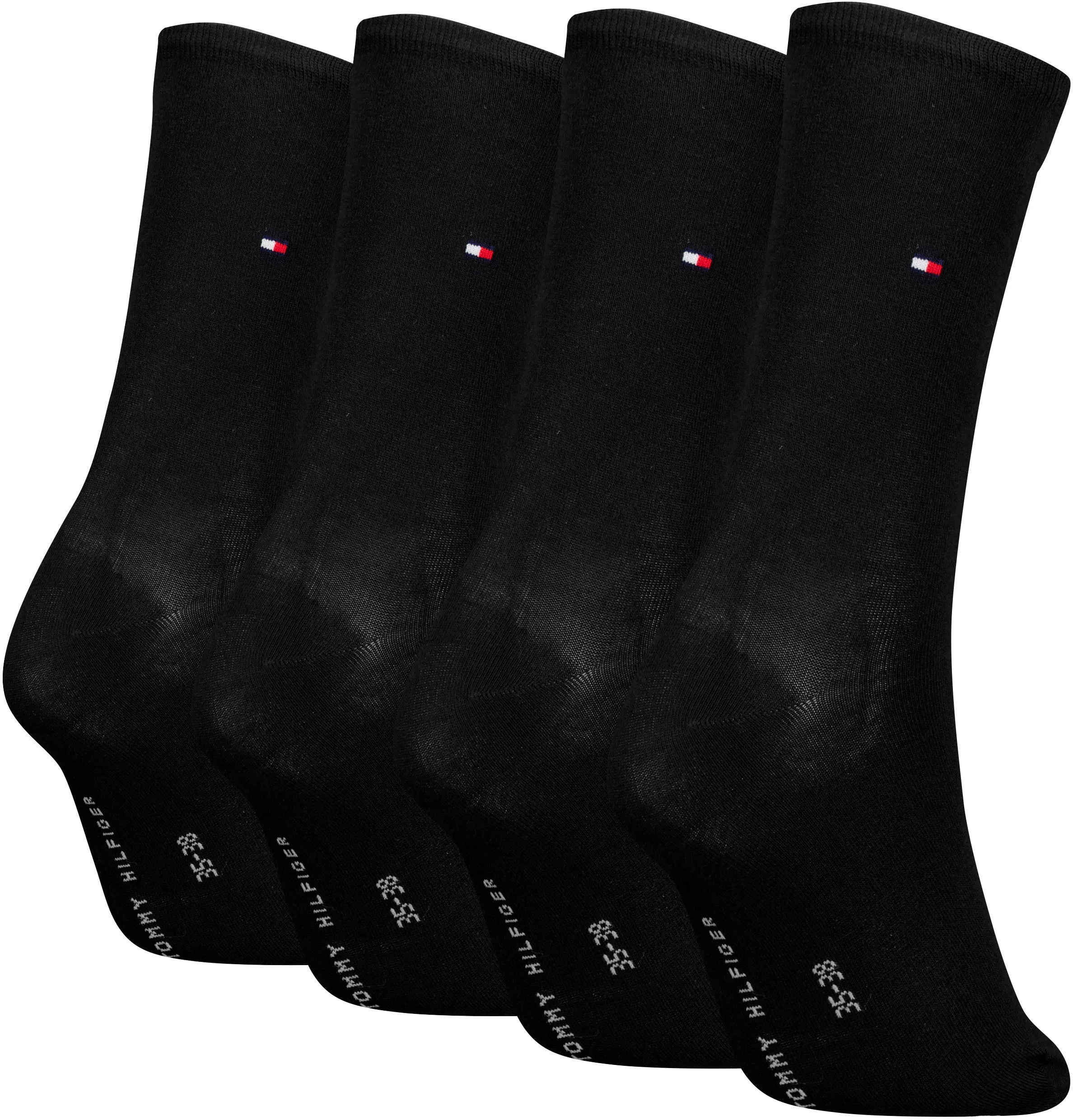 Tommy Hilfiger Socken "TH WOMEN 4P SOCK ECOM", (4er-Pack), mit Logostickere günstig online kaufen