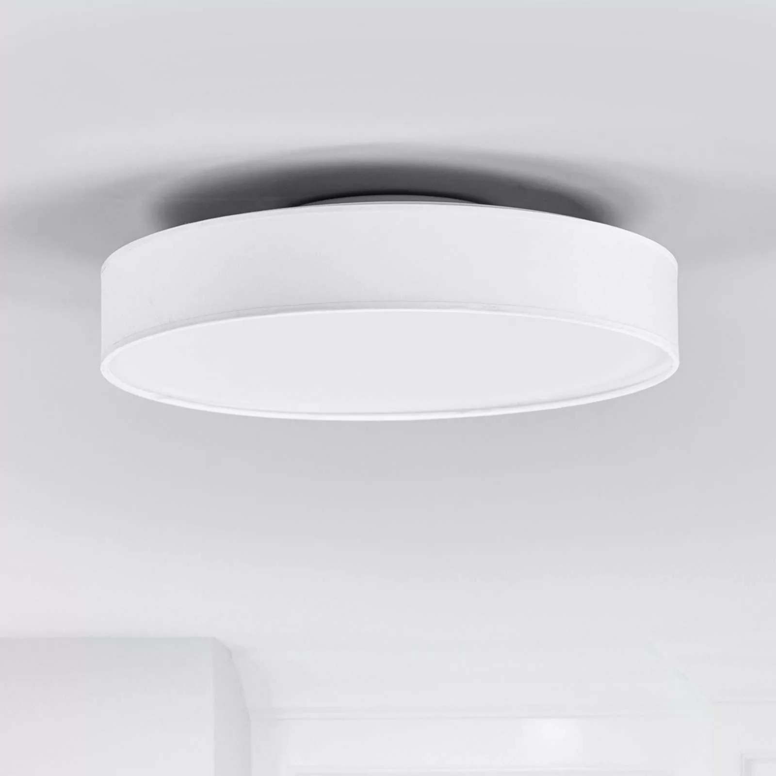 LED-Stoffdeckenlampe Saira, 40 cm, weiß günstig online kaufen