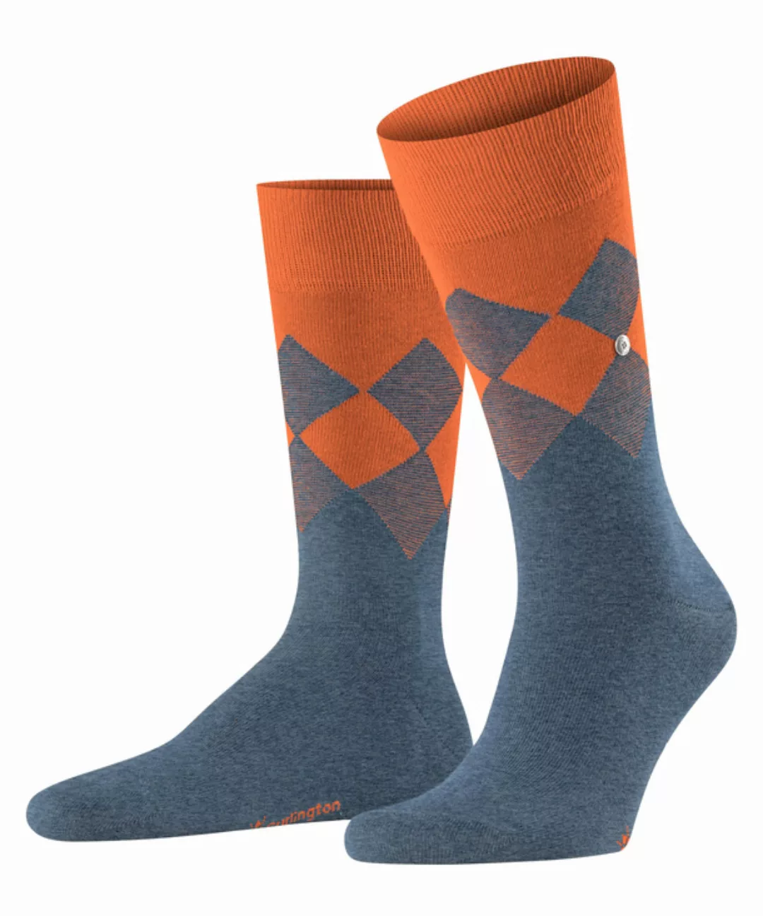 Burlington Hampstead Herren Socken, 40-46, Blau, Baumwolle, 21912-666002 günstig online kaufen