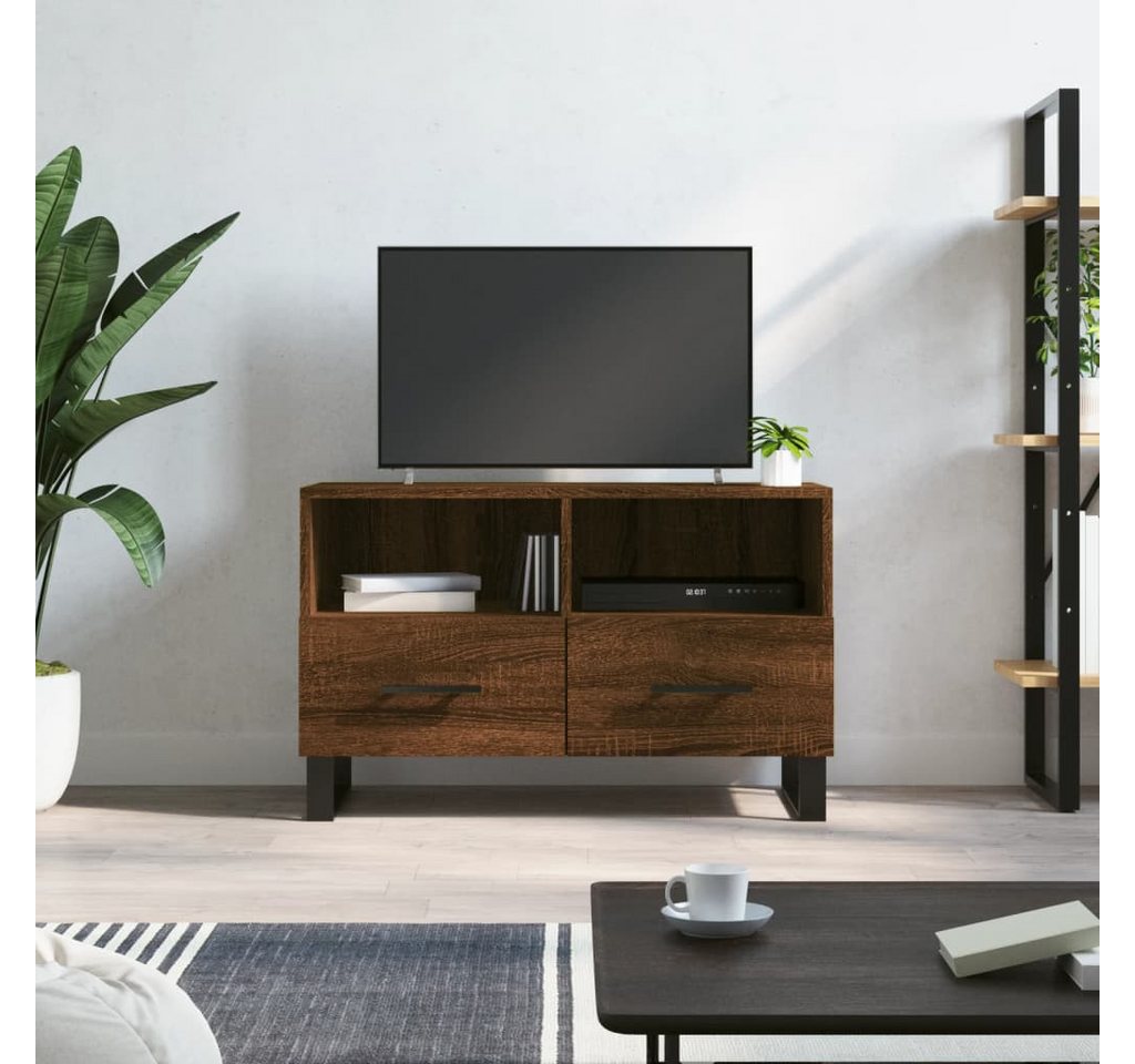 vidaXL TV-Schrank TV-Schrank Braun Eichen-Optik 80x36x50 cm Spanplatte günstig online kaufen