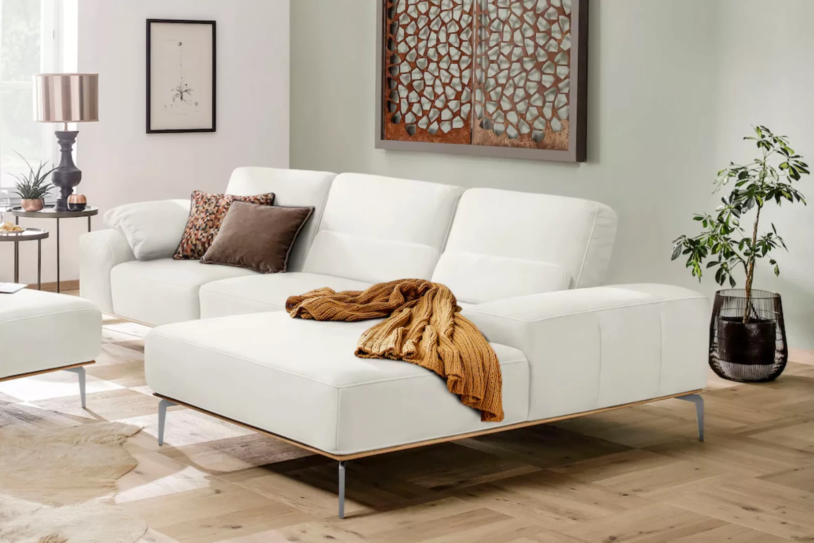 W.SCHILLIG Ecksofa "run, Designsofa mit tollem Sitzkomfort, bequem, L-Form" günstig online kaufen