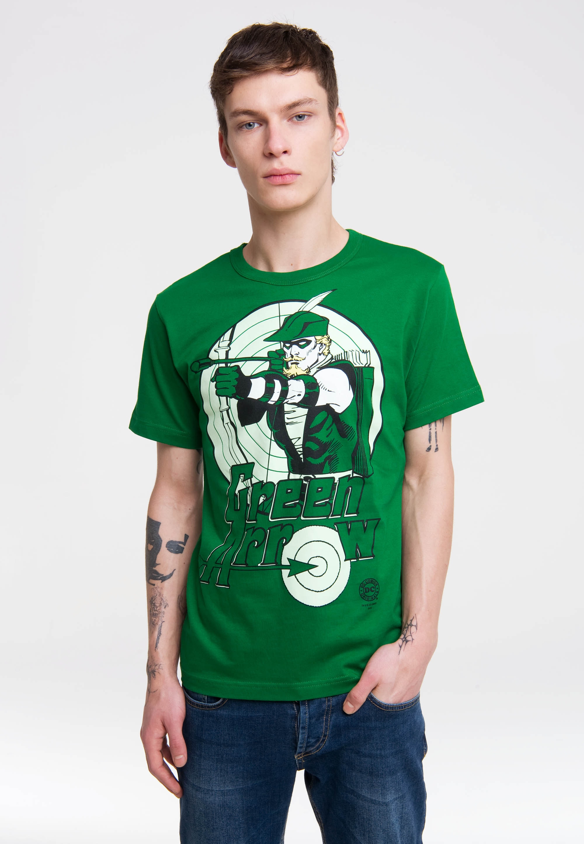 LOGOSHIRT T-Shirt "Green Arrow", mit coolem Print günstig online kaufen