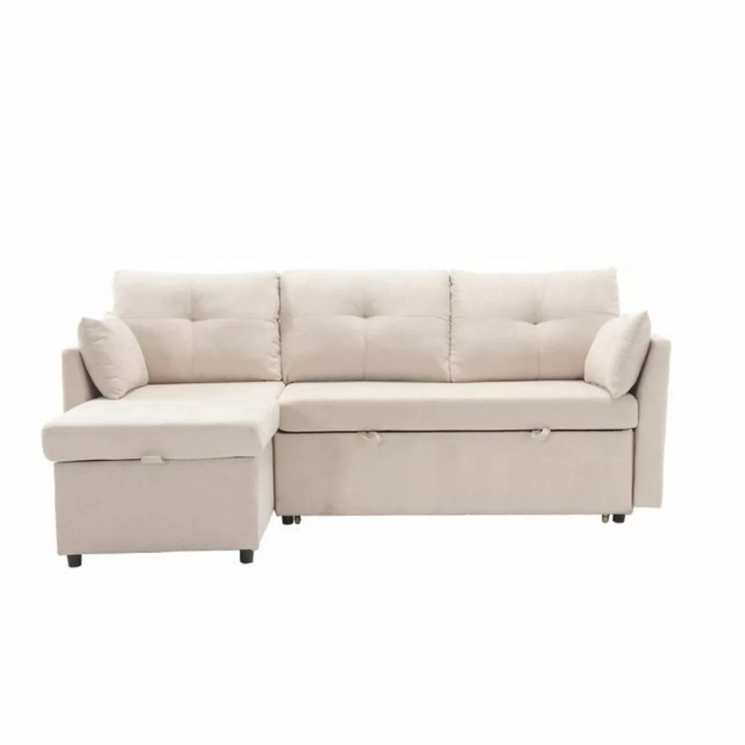 OKWISH Sofa Ecksofa L-förmiges modulares Sofa, mit umkehrbarer Ottomane Mod günstig online kaufen