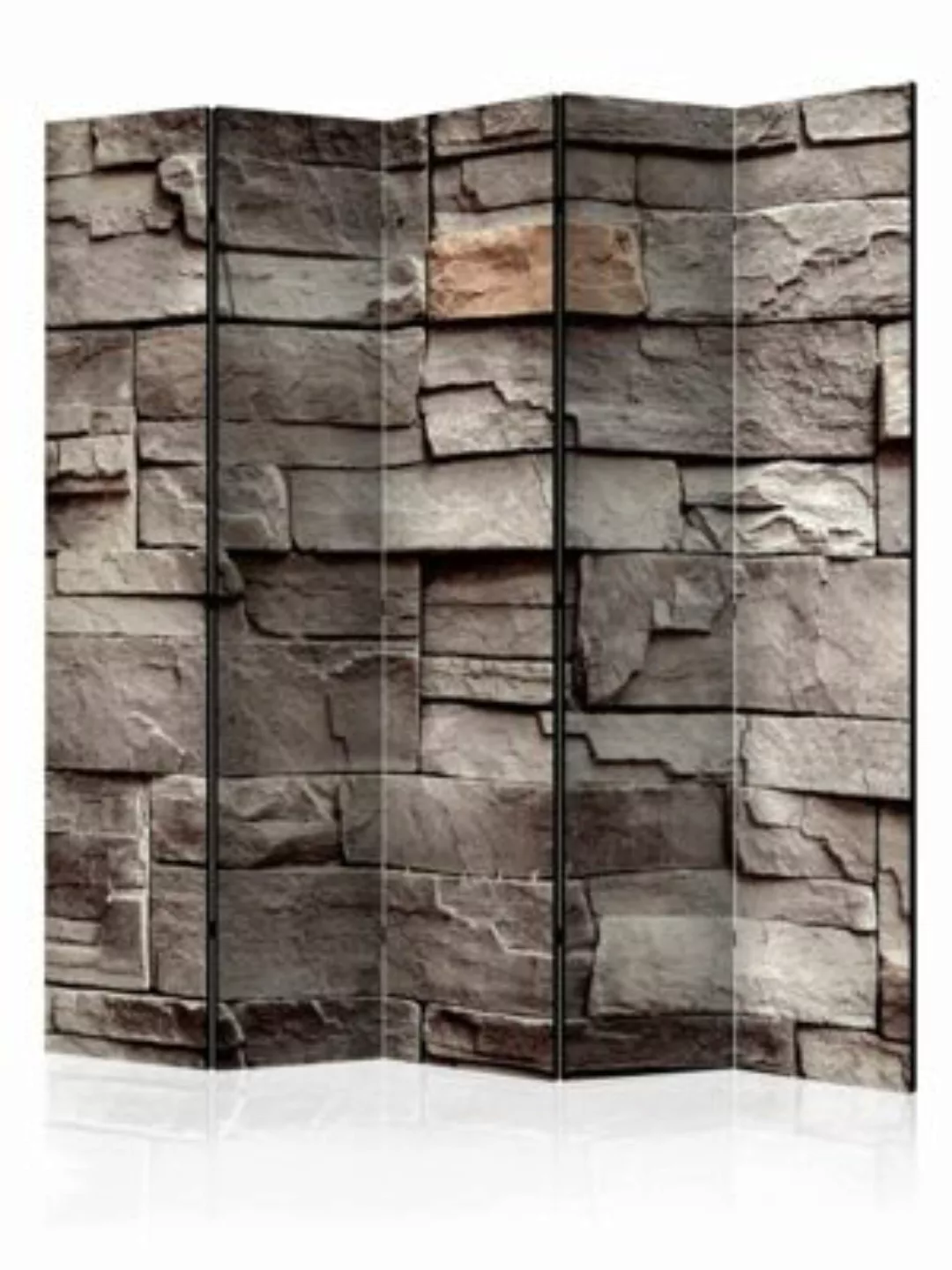 artgeist Paravent Wall of Silence II [Room Dividers] braun-kombi Gr. 225 x günstig online kaufen