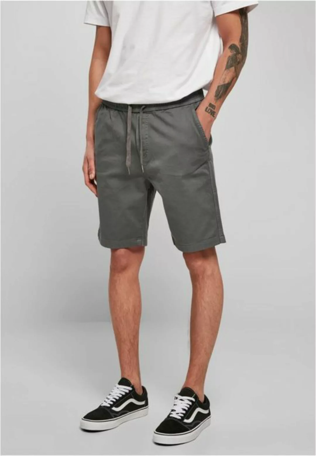 URBAN CLASSICS Stoffhose TB1609 - Stretch Twill Joggshorts lightasphalt M günstig online kaufen