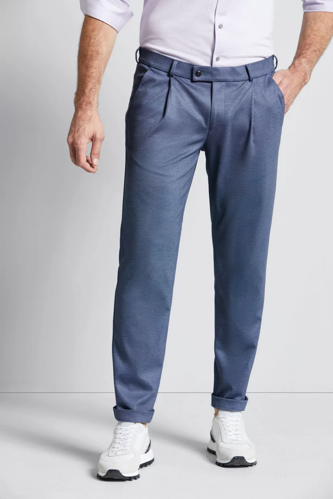 bugatti Bundfaltenhose, mit weichem Griff günstig online kaufen