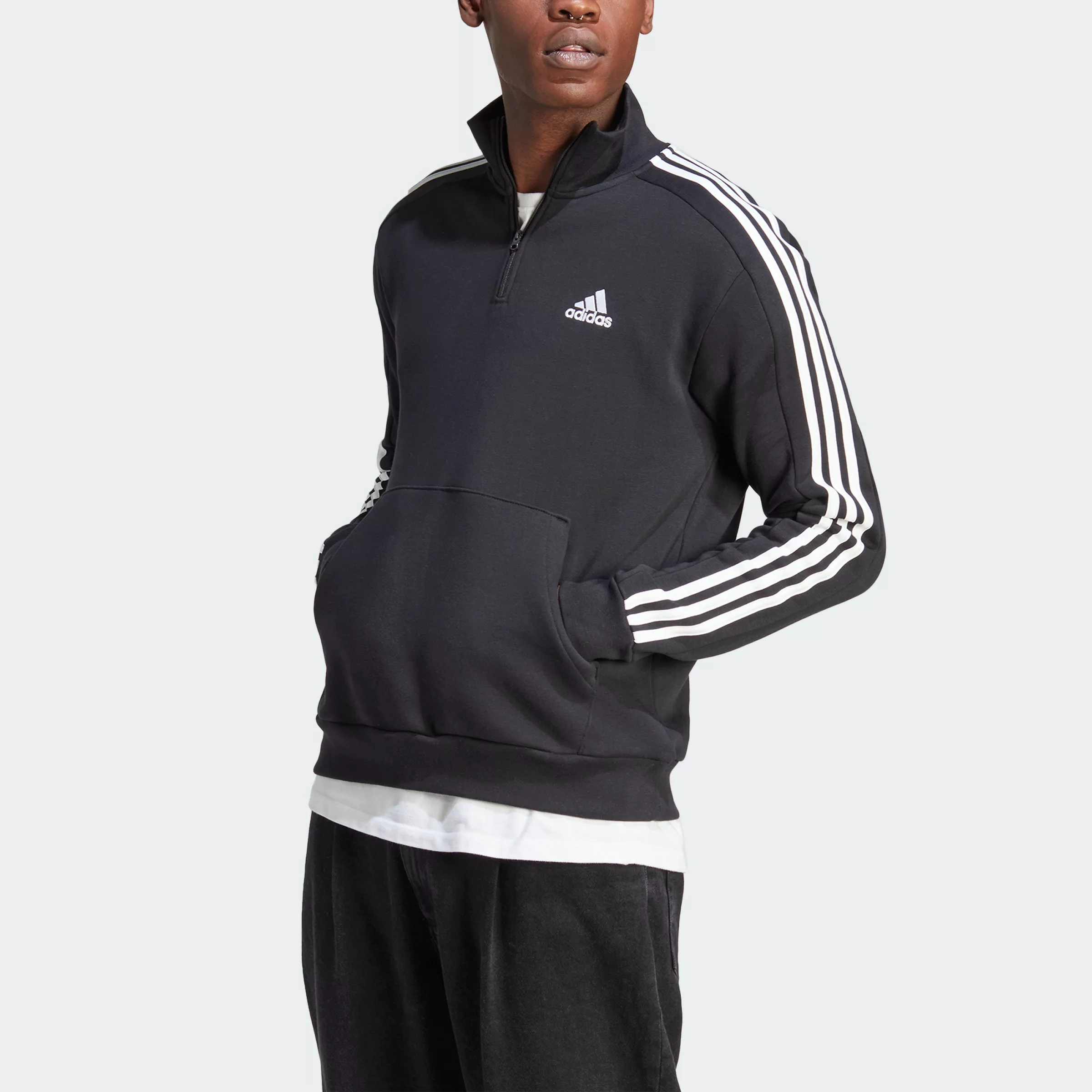 adidas Sportswear Sweatshirt "M 3S FL 1/4 Z", (1 tlg.) günstig online kaufen