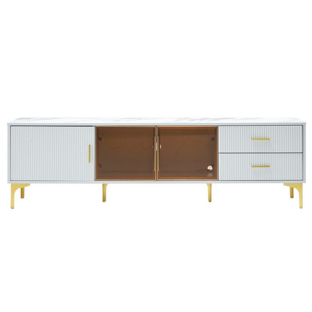 EXTSUD TV-Schrank TV-Schrank in Weißgold Optik - 170*35*50cm - Geeignet für günstig online kaufen