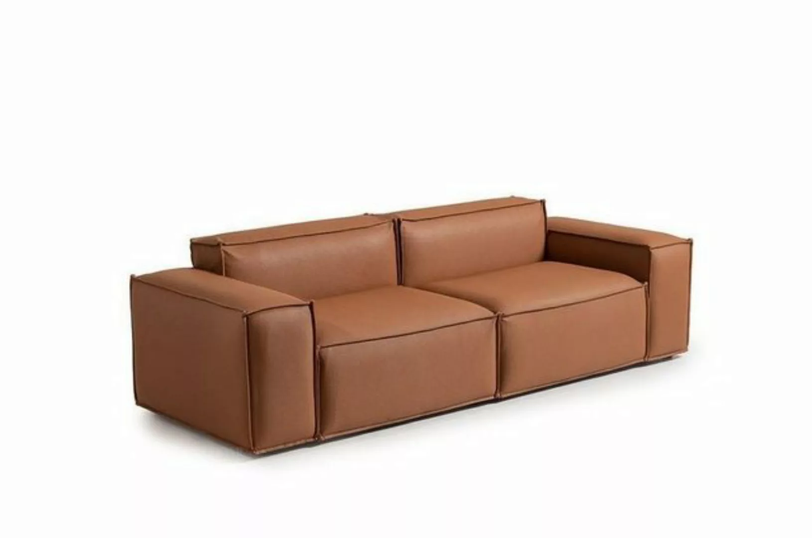 JVmoebel 3-Sitzer Luxus Dreisitzer Sofa 3 Sitzer Braun Polstersofa Couch Ku günstig online kaufen