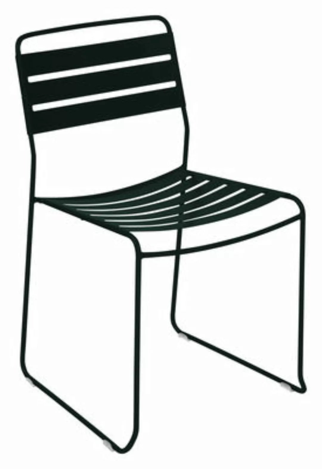Stapelbarer Stuhl Surprising metall schwarz - Fermob - Schwarz günstig online kaufen