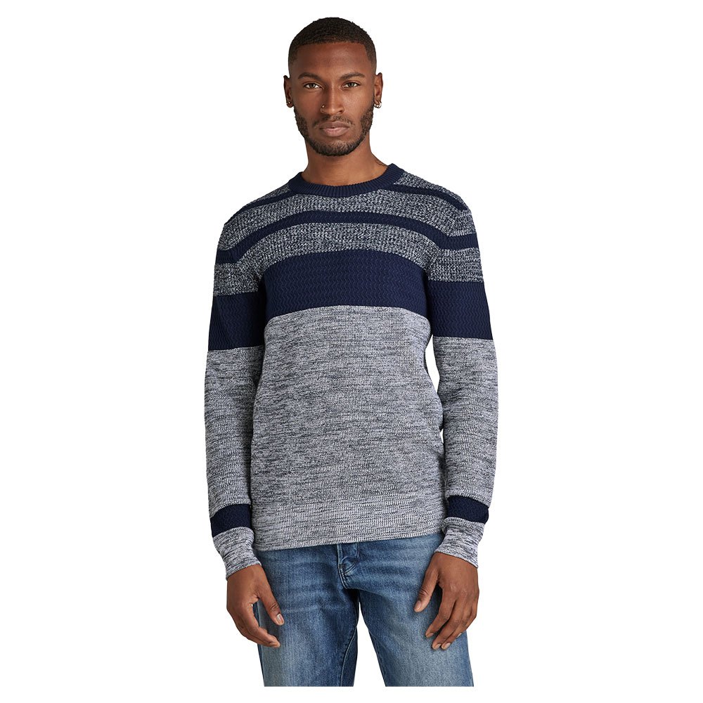 G-star Charly Rundhalsausschnitt Sweater XL Sartho Blue / Milk günstig online kaufen