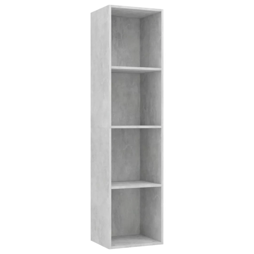 Bücherregal/tv-schrank Betongrau 36 X 30 X 143 Cm Spanplatte günstig online kaufen