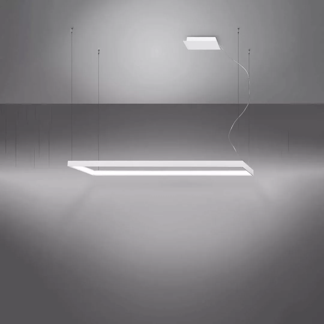 famlights | LED Pendelleuchte Thora in Weiß 50W 5757lm 400x1300mm 4000K günstig online kaufen