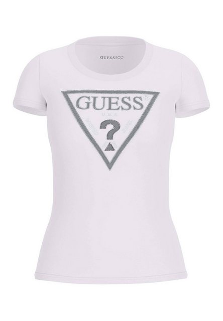 Guess T-Shirt Damen T-Shirt SHINY TRIANGLE (1-tlg) günstig online kaufen