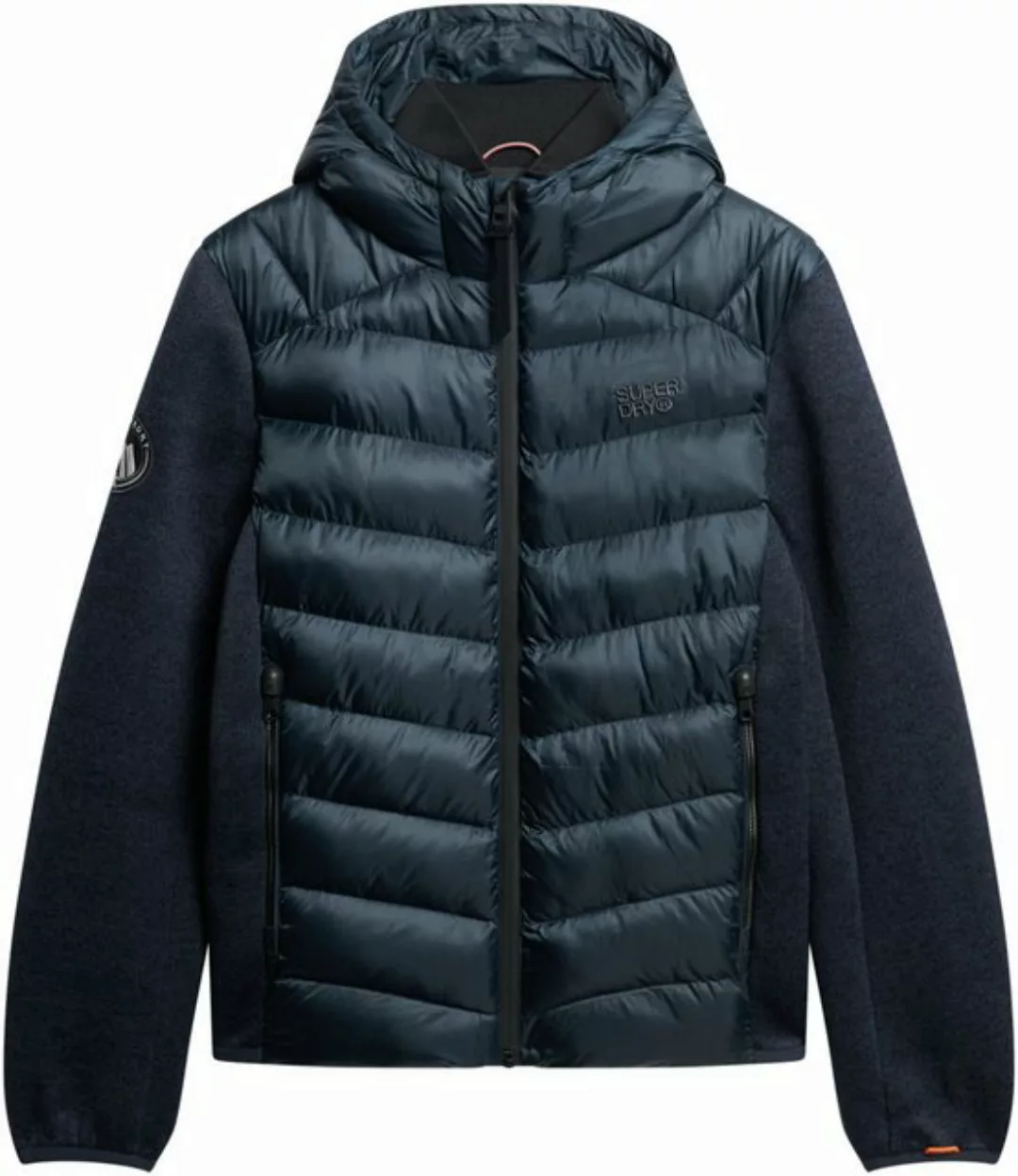 Superdry Steppjacke Hooded Knit Storm Hybrid Jkt günstig online kaufen