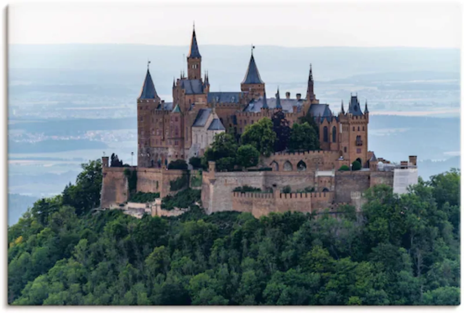 Artland Leinwandbild »Burg Hohenzollern als Nahaufnahme«, Gebäude, (1 St.) günstig online kaufen