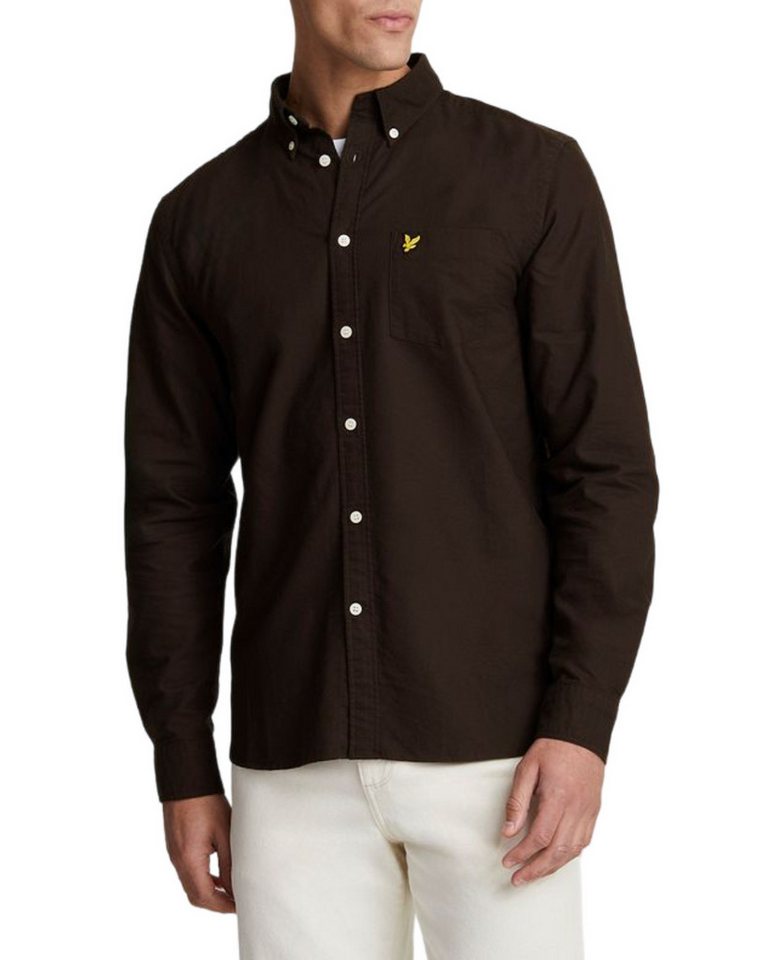 Lyle & Scott Langarmhemd Monochrome Baumwolle günstig online kaufen