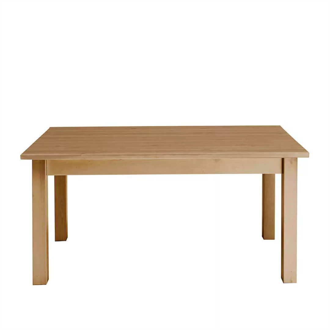 Massivholztisch aus Kiefer gebeizt und geölt verlängerbar günstig online kaufen