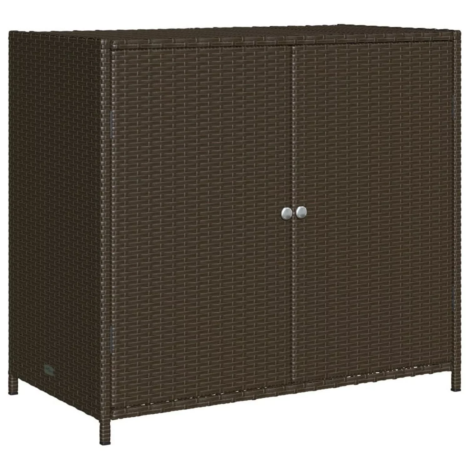 VidaXL Gartenschrank Braun 83x45x76 cm Poly Rattan günstig online kaufen