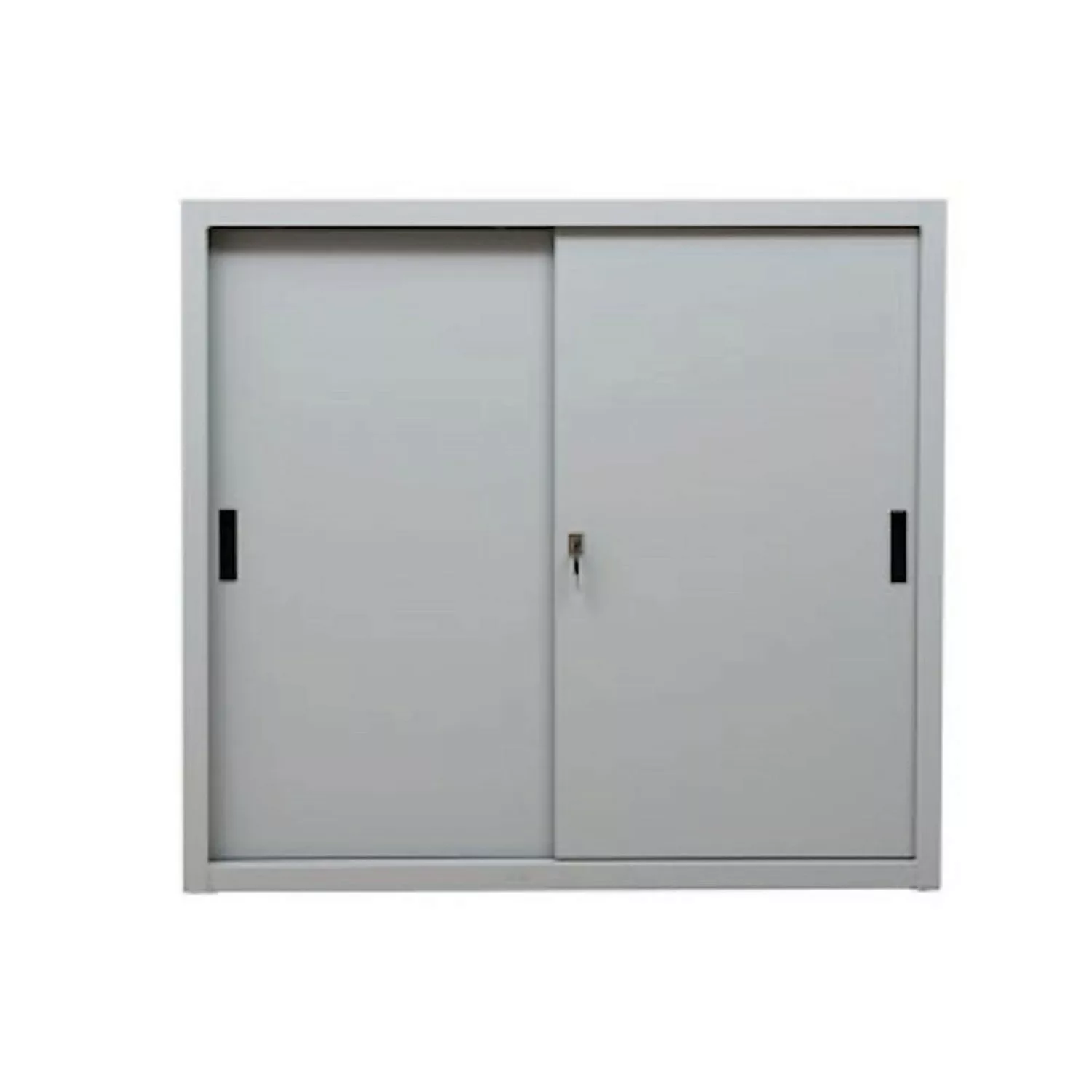 PROREGAL Schiebetürenschrank Ant 3 Ordernhöhen HxBxT 109 x 120 x 45 cm Grau günstig online kaufen