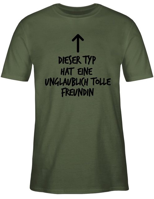 Shirtracer T-Shirt Dieser Typ hat eine unglaublich tolle Freundin Valentins günstig online kaufen